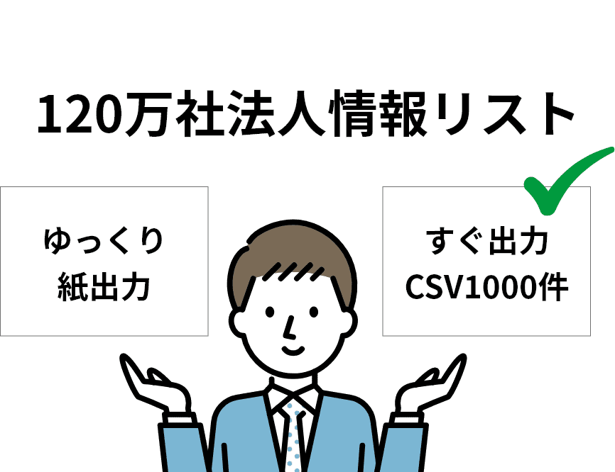 １２０万法人情報リスト